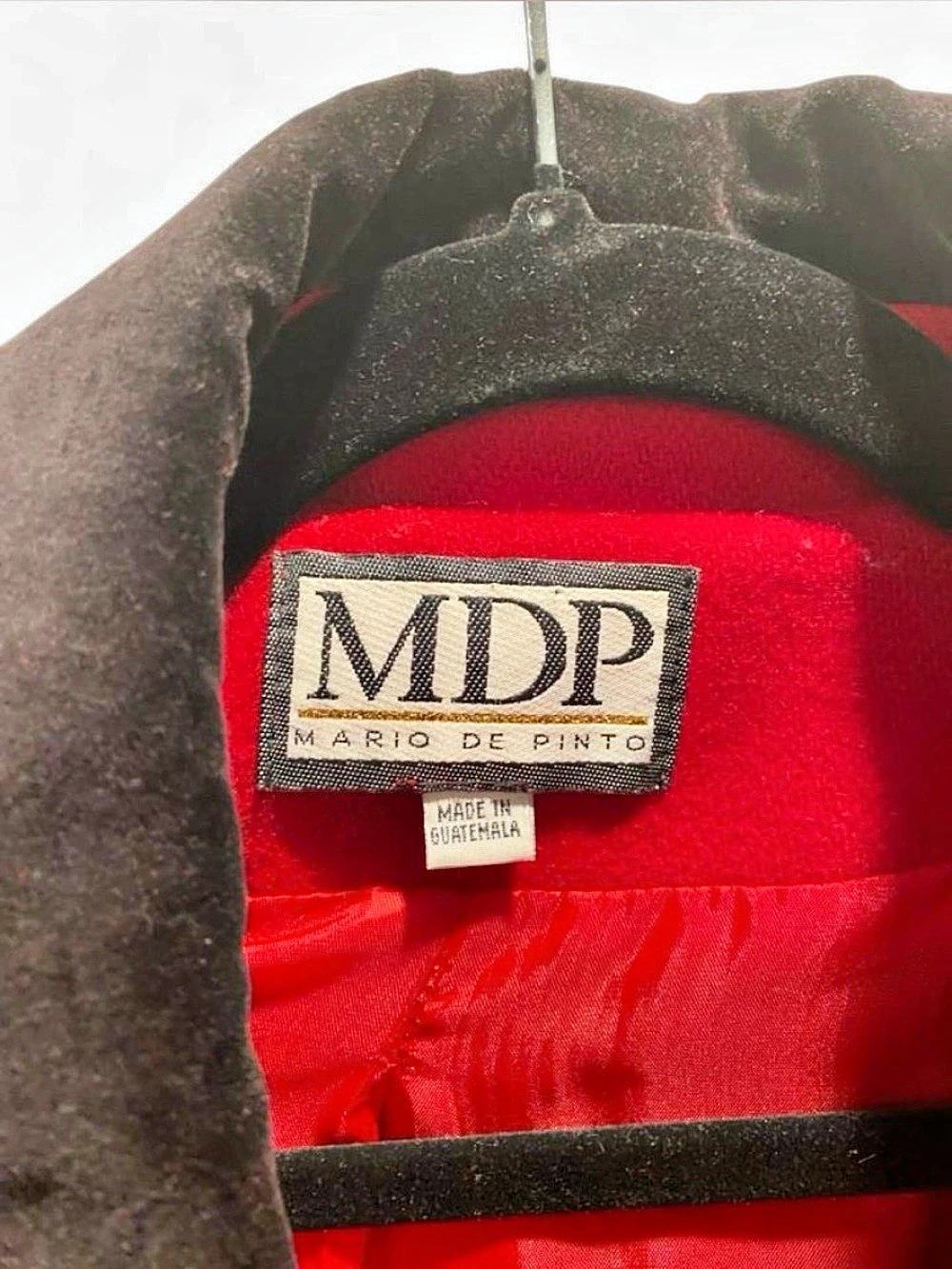 MDP Mario de Pinto Long Red Coat Size 12T Like New - Picture 3 of 5